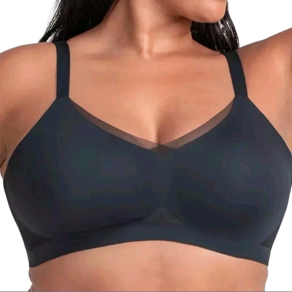 Honeylove Other - Honeylove Black Wireless Shaping Bra 38DDD (F)/G Sculpting Support Smoothing